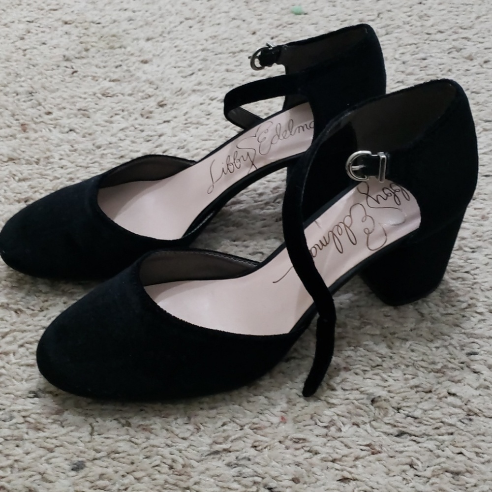 EUC velvet mary janes